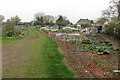 Public footpath through the allotments