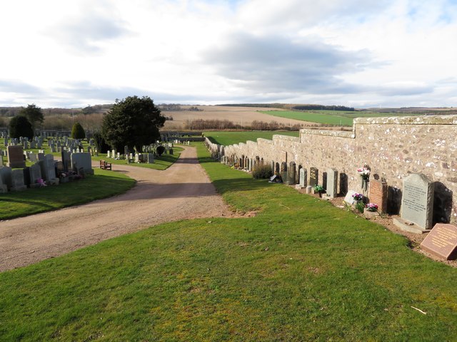 Path along NE wall of Broomhill Cemetery