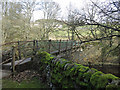 Footbridge over the River Wear near Bridge End Ford