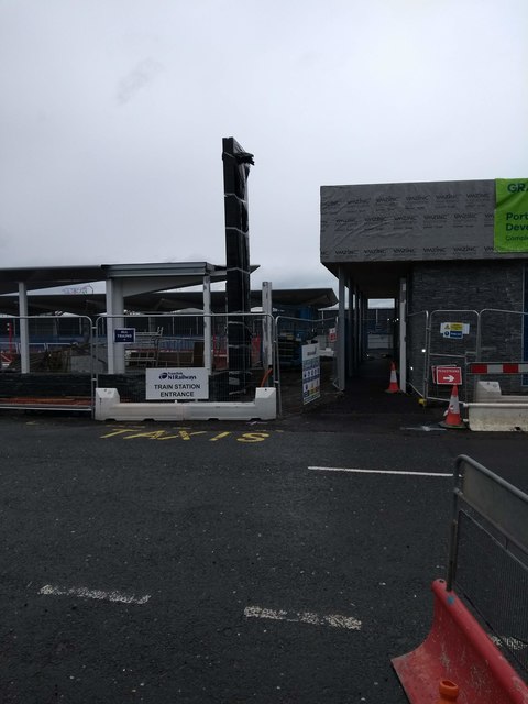 New entrance to Portrush Station