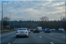 TQ0497 : Three Rivers : M25 Motorway by Lewis Clarke
