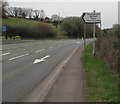 ST2687 : Pentrepoeth School direction sign, Caerphilly Road, Rhiwderin by Jaggery