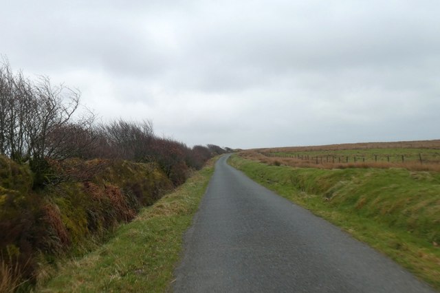 Road on reclaimed marshland on Great Melcombe