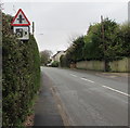 Road signs alongside Marshfield Road, Marshfield