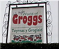 World of Groggs name sign, Treforest