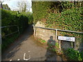 Sign to Burton Gardens (Weobley)