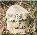 Old Milestone by the A4, Bath Road, Froxfield