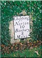 Old Milestone by the A361, Banbury Road, Bloxham