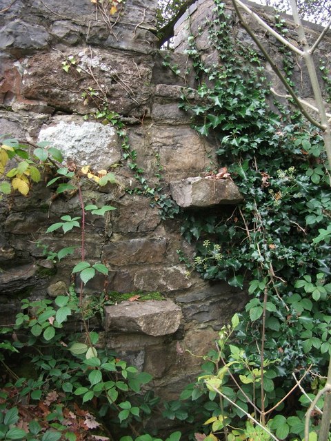 Steps in the wall of Coetmor Bridge, Bethesda