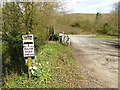 Old road sign at Bolton Abbey station