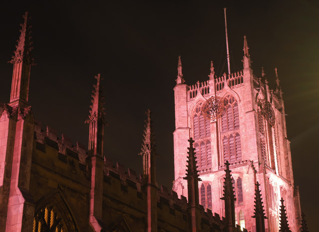 Holy Trinity in Hull at Night