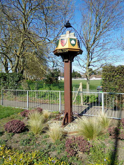 Oulton Village sign