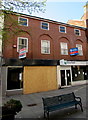 Boarded-up vacant shop, Llanarth Street, Newport