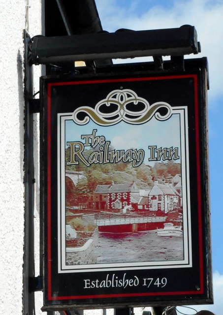 Sign for the Railway Inn