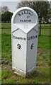 Old milepost on Uxbridge Road (A4020), Ealing Common