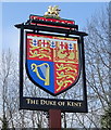 Sign for the Duke of Kent public house, Ealing