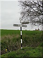 Fingerpost to Haveringland and Booton from Cawston