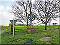 TG2128 : Banningham village sign by Adrian S Pye
