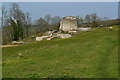 View across Clarendon Palace ruins