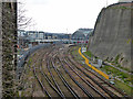 West Coastway line approaches to Brighton Station