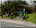 Merthyr Road bus stop and shelter, Princetown