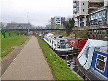 TQ3682 : Regents Canal, Mile End by Robin Webster