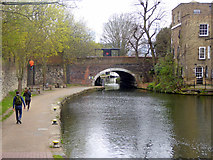 TQ3682 : Mile End Road Bridge, Regents Canal by Robin Webster