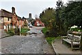 Kersey: The view up Church Hill from the ford