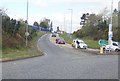 Traffic exiting Fairlawns Way (A28) at the Fiveways Roundabout