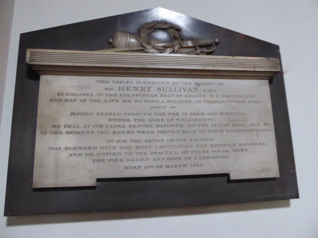 St Nicholas, Thames Ditton: memorial (I)