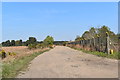 Perimeter fence of the former RAF Woodbridge site