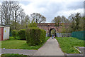 Railway bridge over a footpath, Willenhall, southeast Coventry