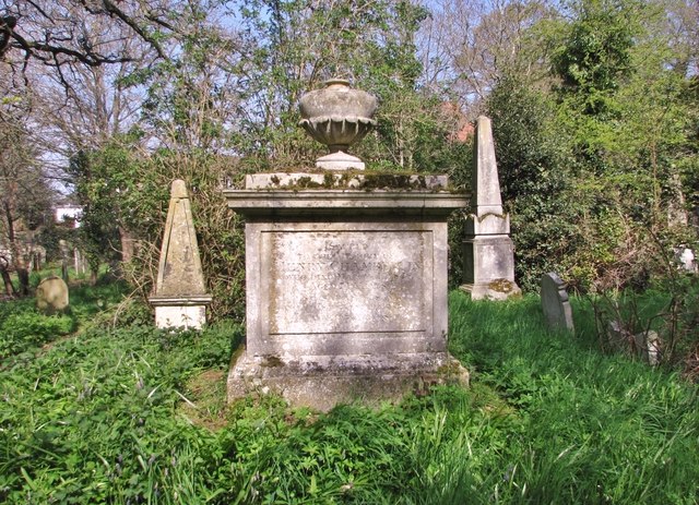 The monument of Henry Chamberlin (d 4 March 1848)