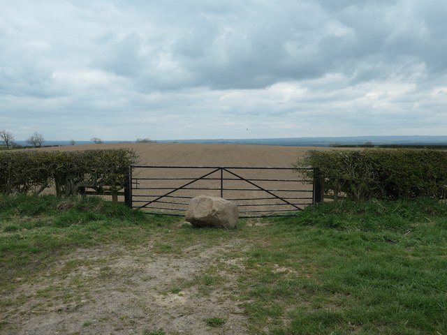 Blocked field entrance to Bolam's West Field