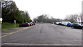 ST8979 : Small car park in Leigh Delamere Services Eastbound by Jaggery