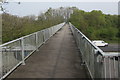 ST8979 : M4 motorway footbridge, Leigh Delamere by Jaggery