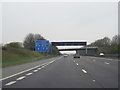 M18 nears Sandy Lane overbridge