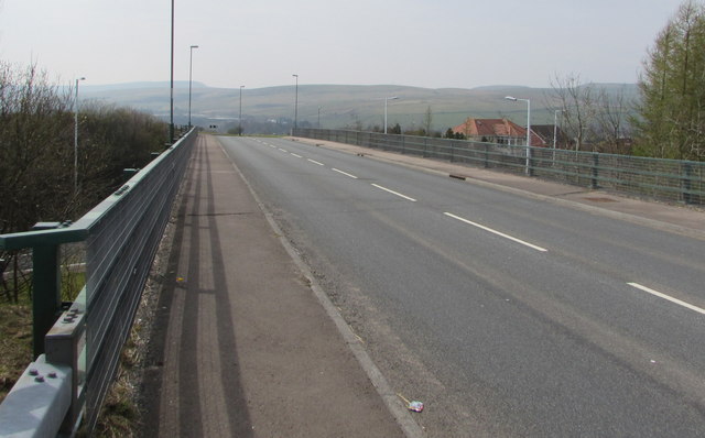 Road bridge over the A465 near Llechryd