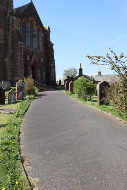 Path to Dryfesdale Parish Church