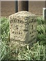 TF3124 : Old Milestone by the A151, Holbeach Road, Whaplode by Milestone Society