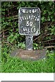 Canal Milemarker by the Grand Union Canal, Dudswell