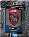 Sign for the Rishton Arms, Rishton