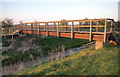 Footbridge over a drain