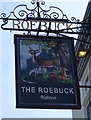 Sign for the Roebuck, Rishton