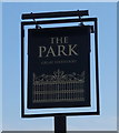 Sign for the Park public house, Great Harwood