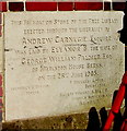 Carnegie Free Library 1905 foundation stone, Newbury