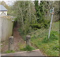 Path beyond the northern end of Tredegar Street, Rhiwderin