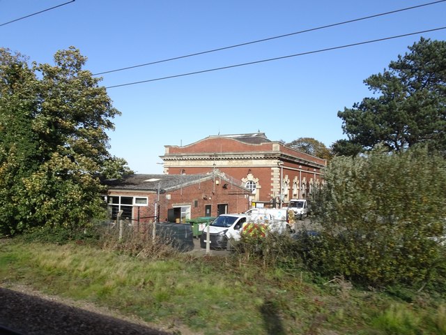 View from a Doncaster-Peterborough train - Peterborough Corporation Waterworks