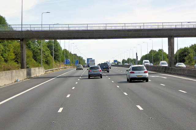 Bridge over the M5 near Berwick Lodge © David Dixon :: Geograph Britain ...