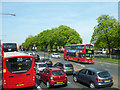 Rail replacement bus on Streatham High Road